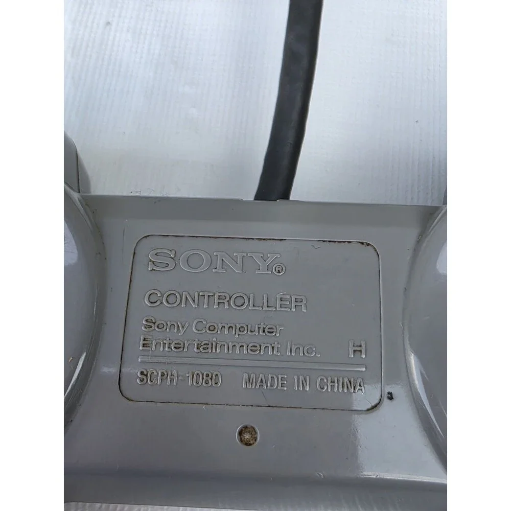 Sony PlayStation 1 PS1 Grey Controller SCPH-1080 Authentic OEM Original Tested